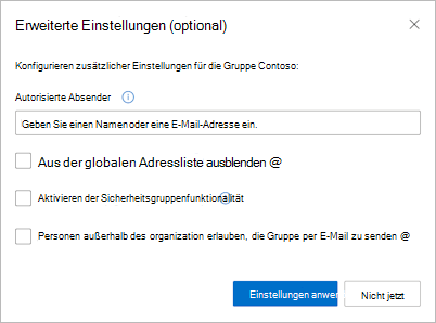 Bild für erweiterte Einstellungen