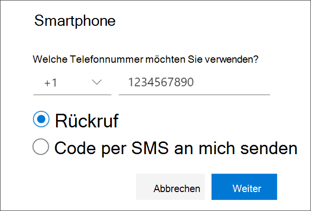 Telefonnummer hinzufügen und Telefonanrufe wählen