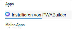 Installieren als App