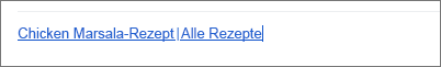 Standardverknüpfung einfügen