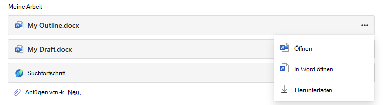 Abschließen einer Aufgabe als Schüler/Student