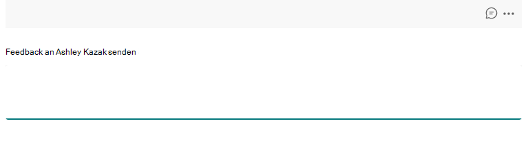 Screenshot des Feedbacks.