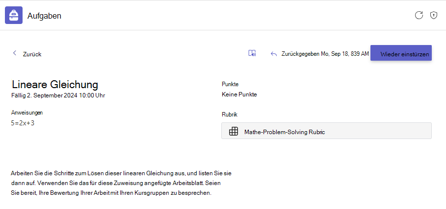 Hausaufgaben