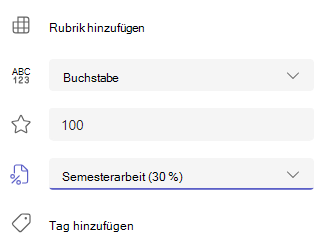Buchstabenbewertung