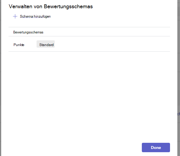 Verwalten von Benotungsschemata