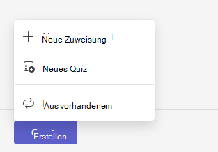 Neue Zuweisungen