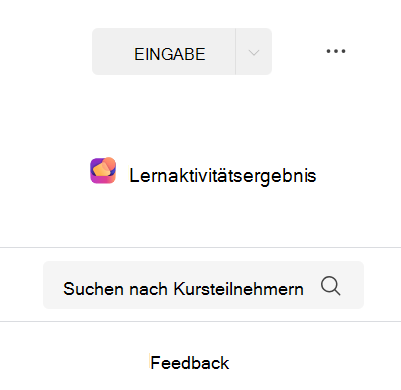 Screenshot des Ergebnisses der Lernaktivität.