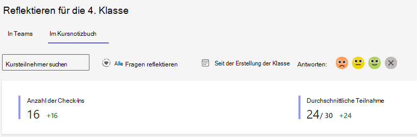Screenshot der Reflect-Optionen.