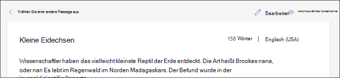 Screenshot einer Passage, bei der der Cursor auf die Schaltfläche 