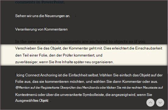 Zeilenfokus im Plastischer Reader