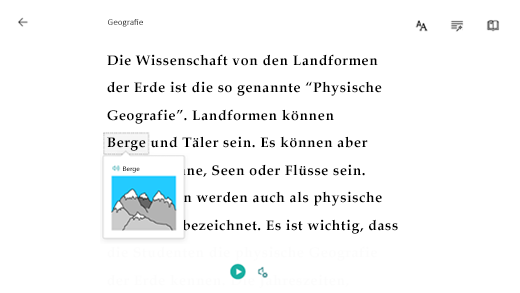 Wählen Sie ein Wort aus, um ein Bild anzuzeigen.