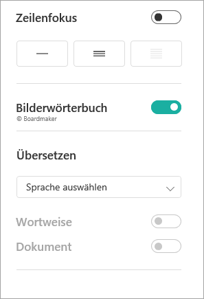 Leseeinstellungen