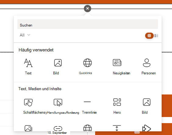 Screenshot des Abschnitts 