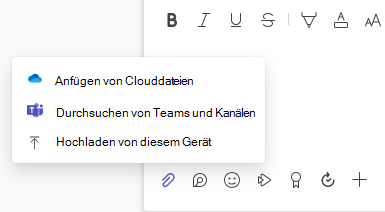 Screenshot des Menüs 