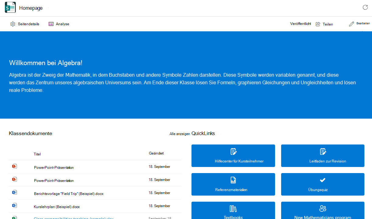 Homepage