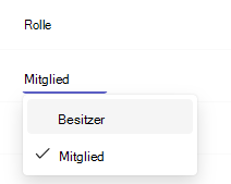 Screenshot, der den Besitzer zeigt.