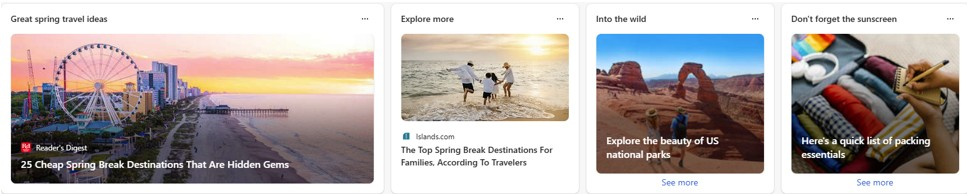 Ansicht des Tagesmoments als Widget auf dem Windows-Sperrbildschirm