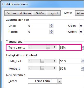 Screenshot des Dialogfelds 