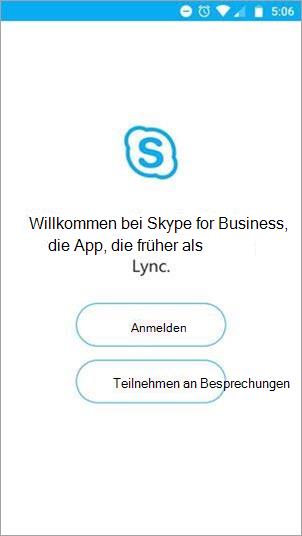 Tippen Sie auf die Schaltfläche An Besprechung teilnehmen