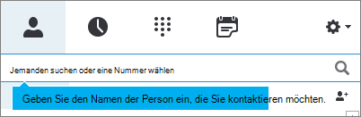 Suchen nach einem Kontakt