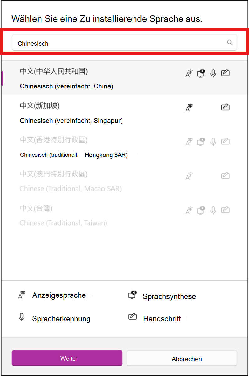 Select the language you need and then click Next.