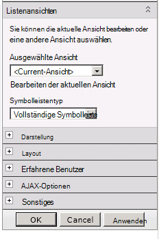 Webpartmenü