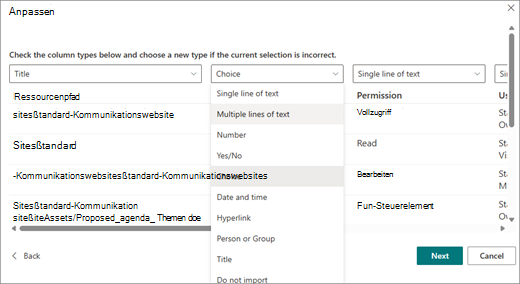 Screenshot des Bildschirms 