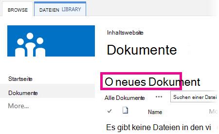 Auf 'Hinzufügen' klicken, um Dateien in die Bibliothek zu ziehen