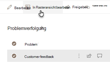 In Rasteransicht bearbeiten