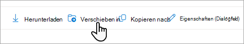 Wählen Sie auf der Taskleiste die Option Verschieben nach aus.