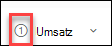 Screenshot der Zahlenspalte