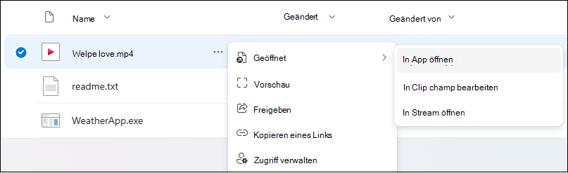 Verwenden von 