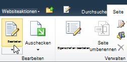 Befehl 'Bearbeiten' auf der Registerkarte 'Bearbeiten'
