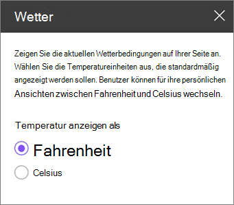 Wettertoolbereich