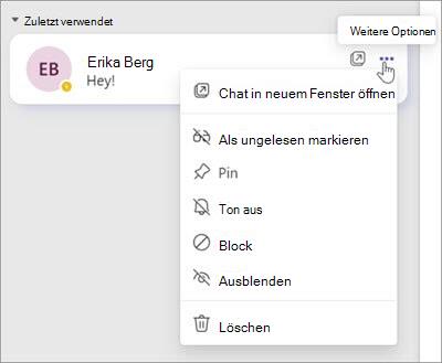 Screenshot des Menüs 