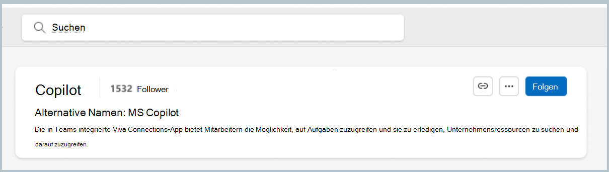Screenshot: Thema, dem Sie nicht folgen