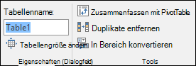 Abbildung des Namensfelds in der Excel-Bearbeitungsleiste zum Umbenennen einer Tabelle