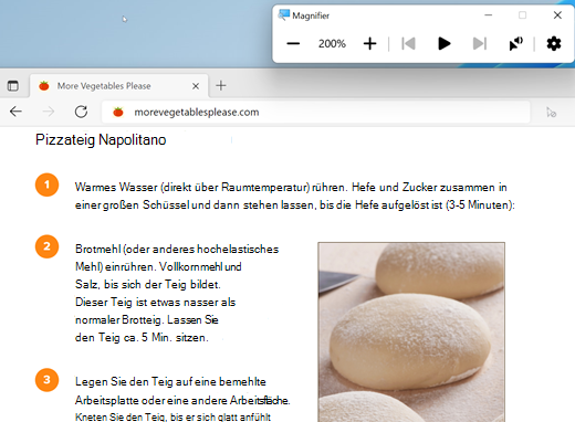 Windows-Bildschirmlupe