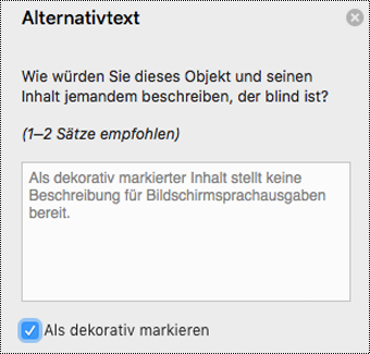 Aktiviertes Kontrollkästchen 