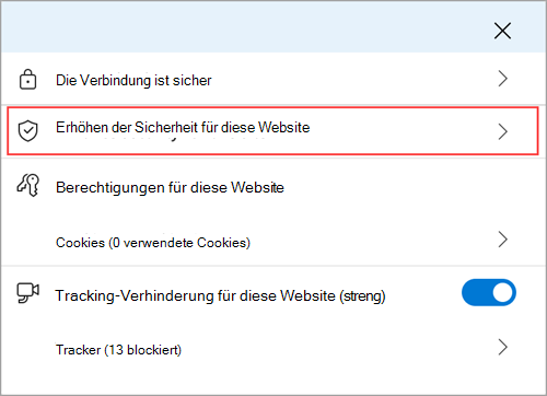Das Microsoft Edge-Menü 