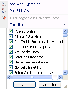 AutoFilter