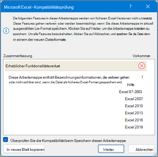 Kompatibilitätsprüfung