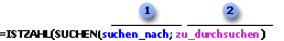 Formel zur Prüfung auf Text