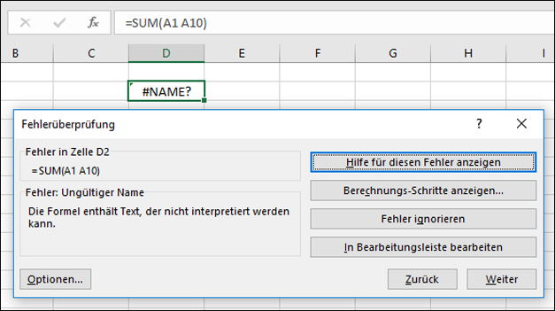 Das Dialogfeld 