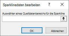 Screenshot: Eingeben eines Quelldatenbereichs in das Dialogfeld 