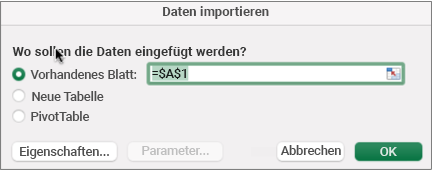 Das Dialogfeld 