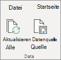 Aktualisieren einer PivotTable