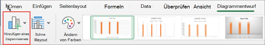 Mac: Hinzufügen eines Diagrammelements