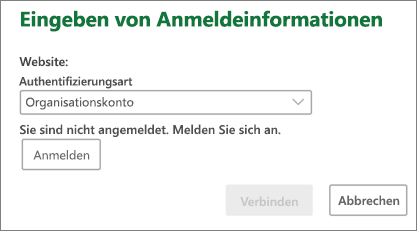 Eingabeaufforderung für SharePoint-Anmeldeinformationen auf dem Mac