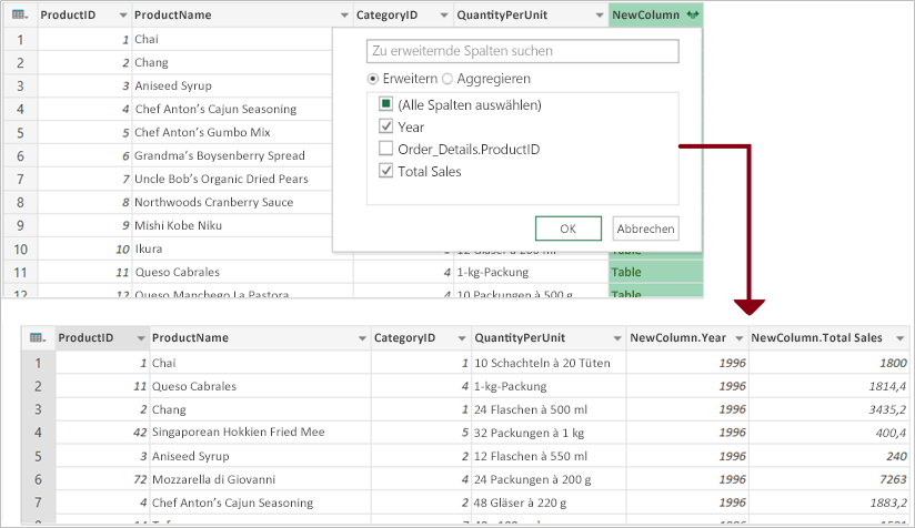 Power Query - Zusammenführen